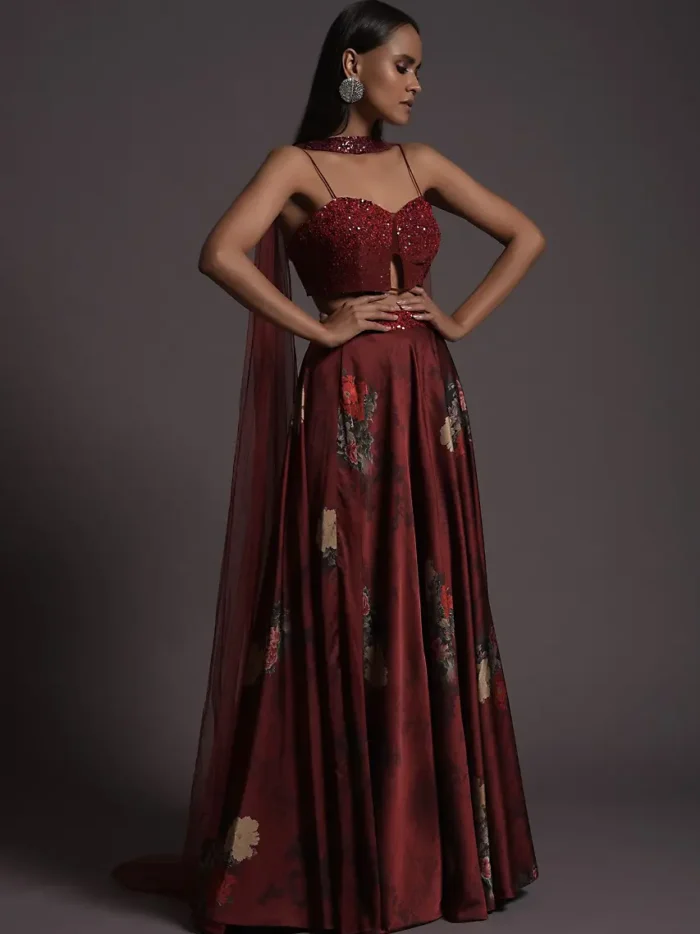 burgundy-floral-printed-skirt-and-sequin1.webp