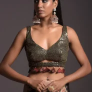 copper-peach-saree-in-satin-with-floral-print-and-olive-sequins-embellished1.webp